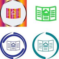 Brochure Icon Design vector