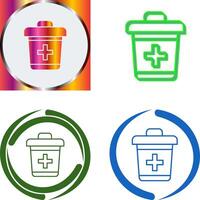 Dustbin Icon Design vector