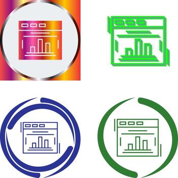 diseño de icono de estadísticas vector