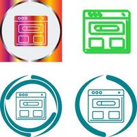 Browser Icon Design vector