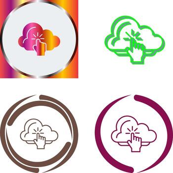 Cloud Computing Icon Design vector