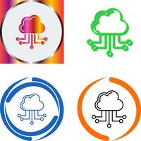Cloud Computing Icon Design vector