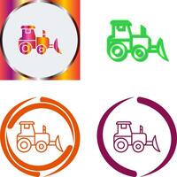 Industrial Tractor Icon Design vector