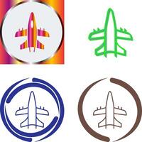 Military Plane Icon Design vector