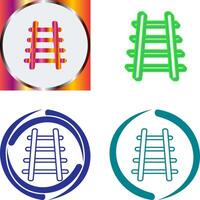 Train Tracks Icon Design vector