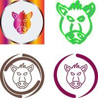 Pig Icon Design vector