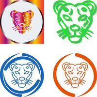 Cheetah Icon Design vector