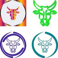 diseño de icono de vaca vector