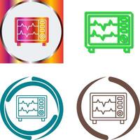 Heart Rate Monitor Icon Design vector