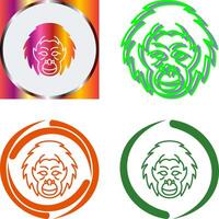 Orangutan Icon Design vector