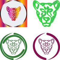 leopard Icon Design vector