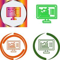 Graph Icon Design vector