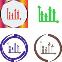 Candidate Graph Icon Design vector