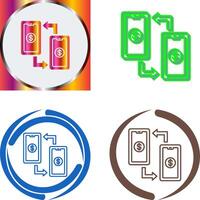 Transaction Icon Design vector