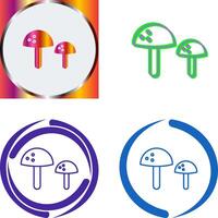 Mushrooms Icon Design vector