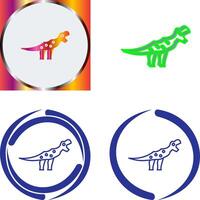 Dinosaur Icon Design vector
