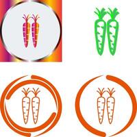 zanahorias icono diseño vector