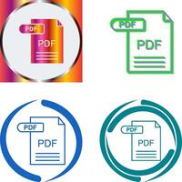 PDF Icon Design vector