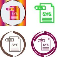 sys icono diseño vector