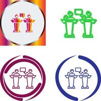 Debate Icon Design vector