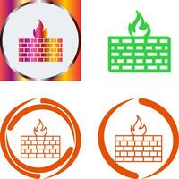 Firewall Icon Design vector