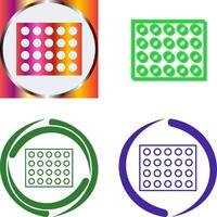 Colored Palette Icon Design vector