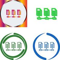 Network Files Icon Design vector