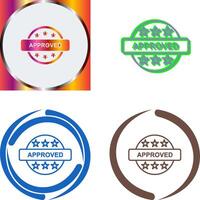Approved Icon Design vector
