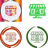 Online Shopping Icon Design vector