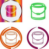 Paint Bucket Icon Design vector