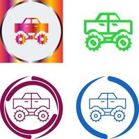 Monster Truck Icon Design vector