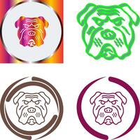 buldog icono diseño vector