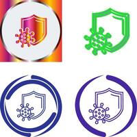 Virus Protection Icon Design vector