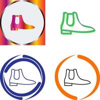 Men's Boots Icon Design vector