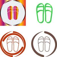 diseño de icono de zapatillas vector