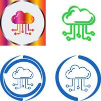 Cloud Computing Icon Design vector