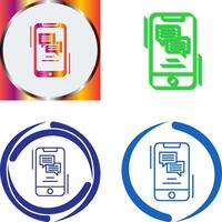 Text Icon Design vector