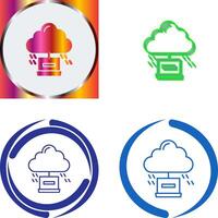 Cloud Computing Icon Design vector