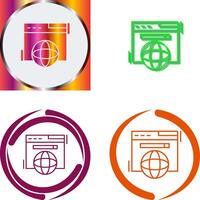 Browser Icon Design vector