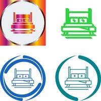Bed Icon Design vector