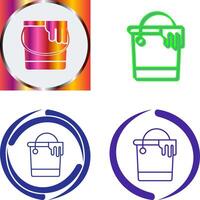 Paint Bucket Icon Design vector