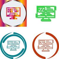 Coding Icon Design vector