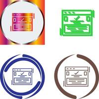 Complete Icon Design vector