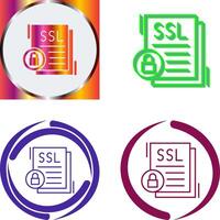 SSL Icon Design vector