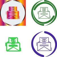 Invitation Card Icon Design vector