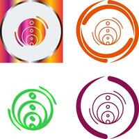 Venn Diagram Icon Design vector