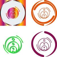 Venn Diagram Icon Design vector