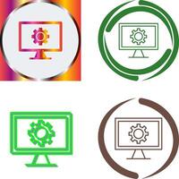 Monitor Screen Icon Design vector