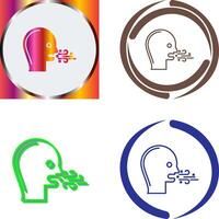 Bad Breath Icon Design vector