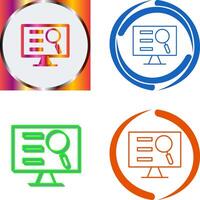 Monitor Screen Icon Design vector